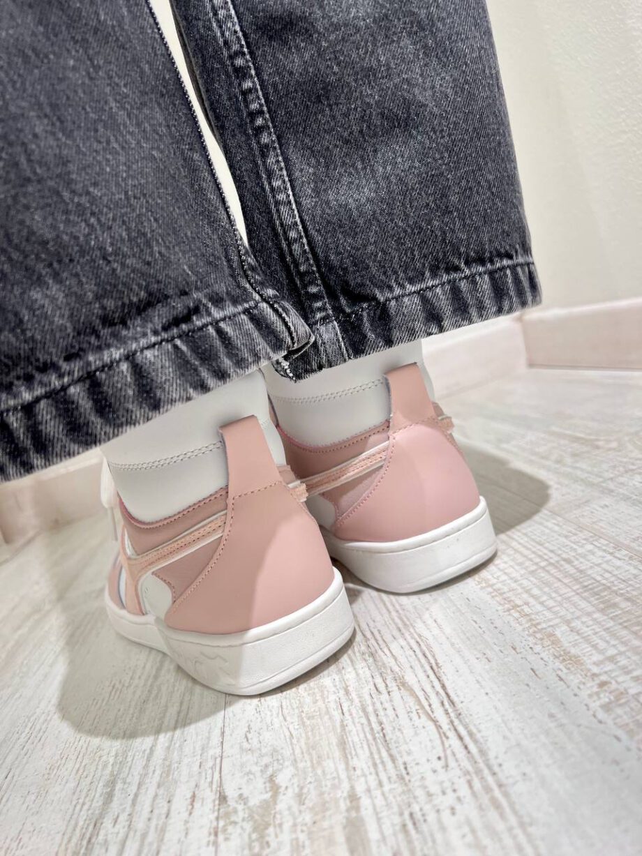 Shop Online Sneakers magic basket mid bianche e rosa Diadora