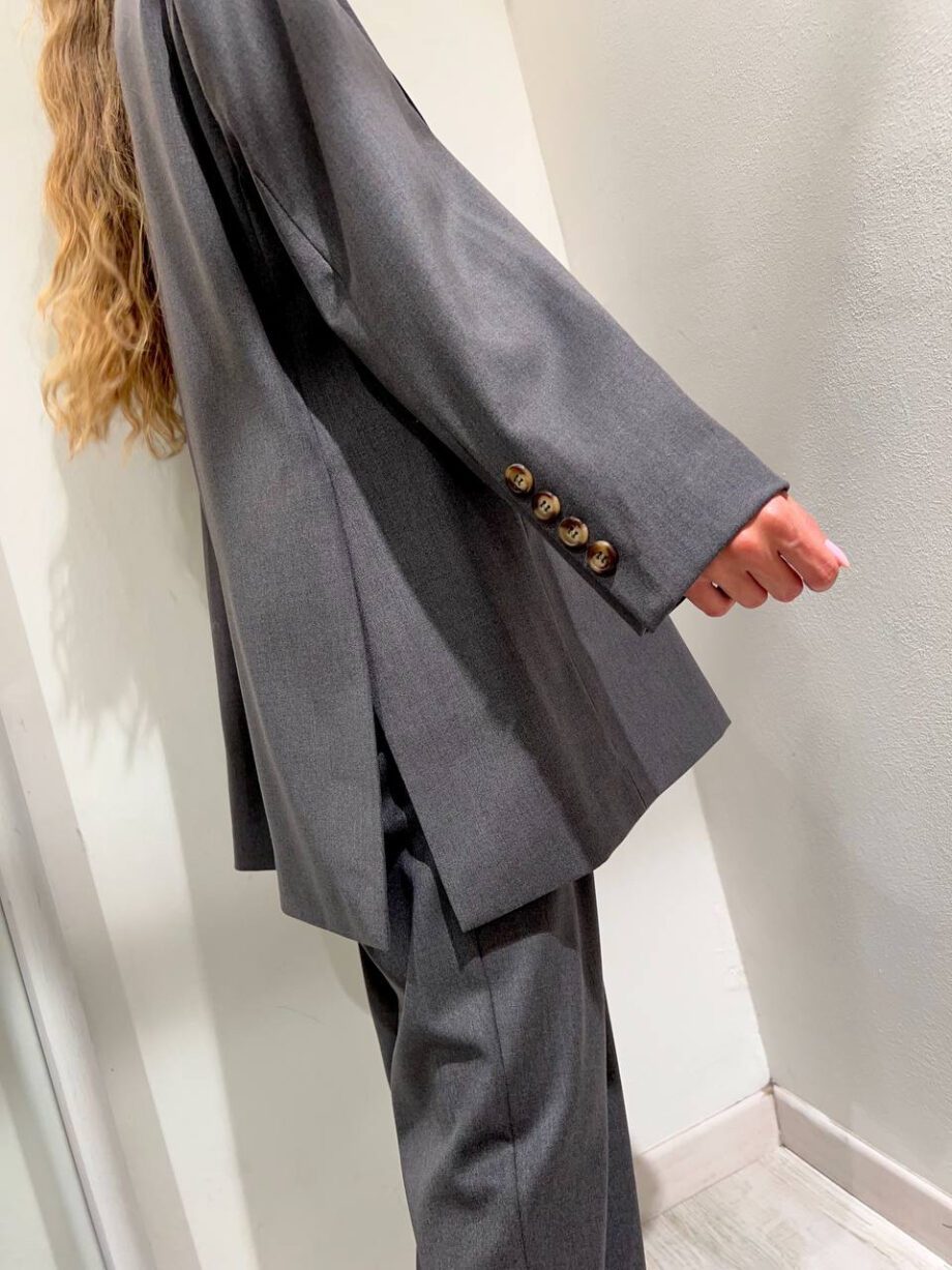 Shop Online Blazer oversize due bottoni grigio HaveOne