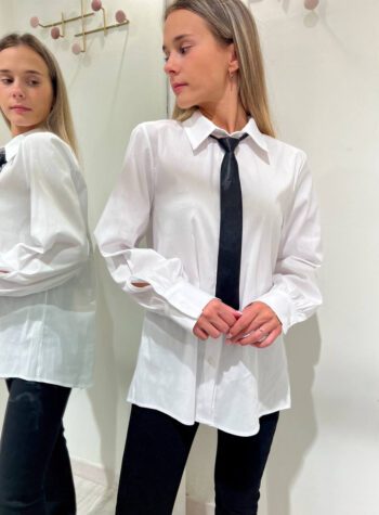 Shop Online Camicia bianca con cravatta nera HaveOne