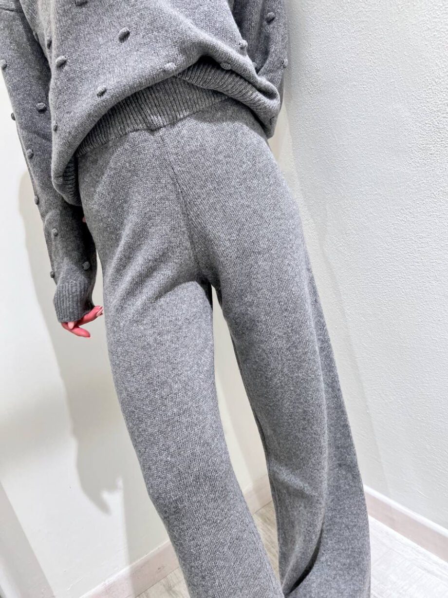 Shop Online Pantalone palazzo in maglia grigio HaveOne