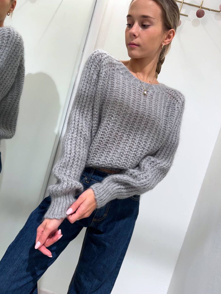 Shop Online Maglione traforato grigio Souvenir