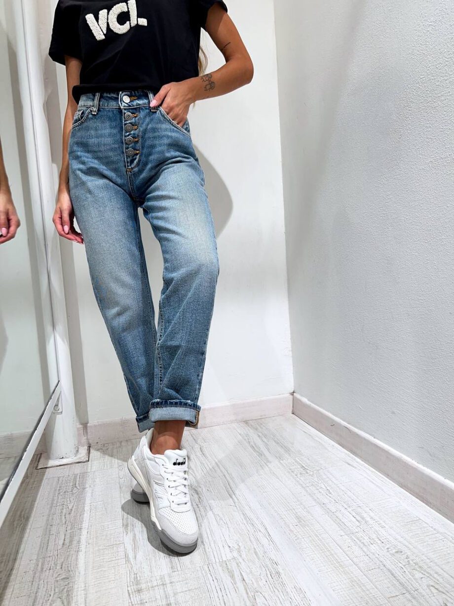 Shop Online Jeans Piper chiaro con bottoni Vicolo