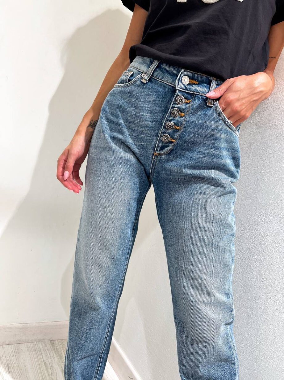 Shop Online Jeans Piper chiaro con bottoni Vicolo