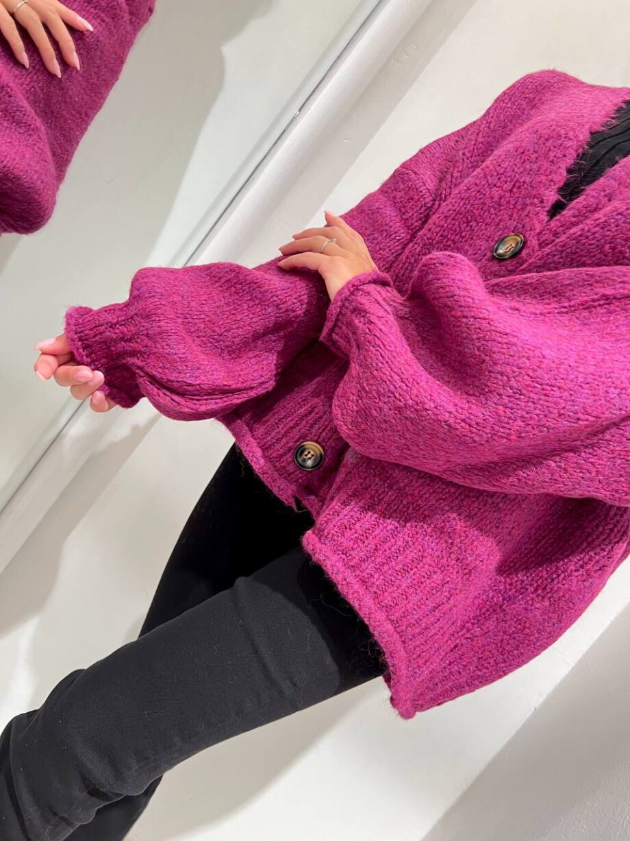 Shop Online Cardigan over in maglia magenta HaveOne