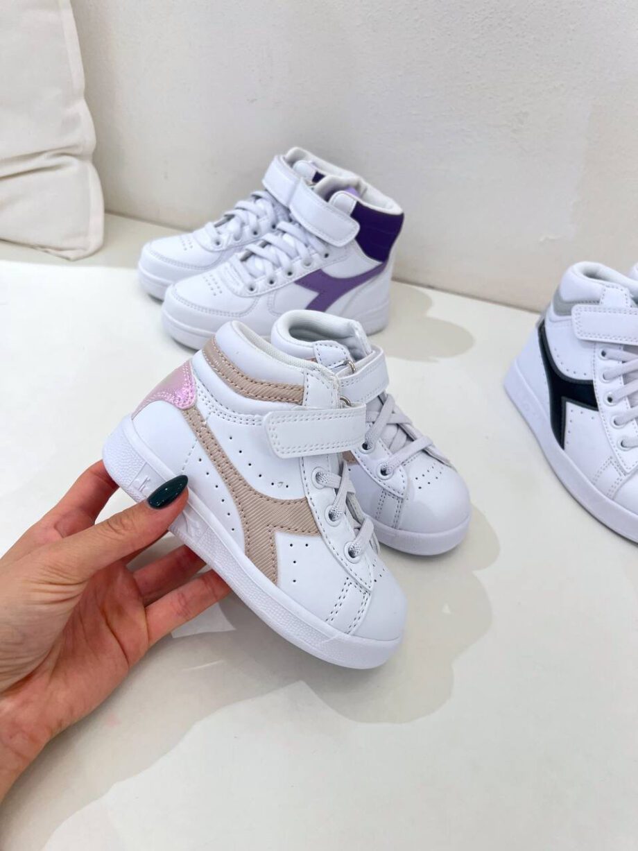 Shop Online Sneakers game high girl ps bianche e beige Diadora