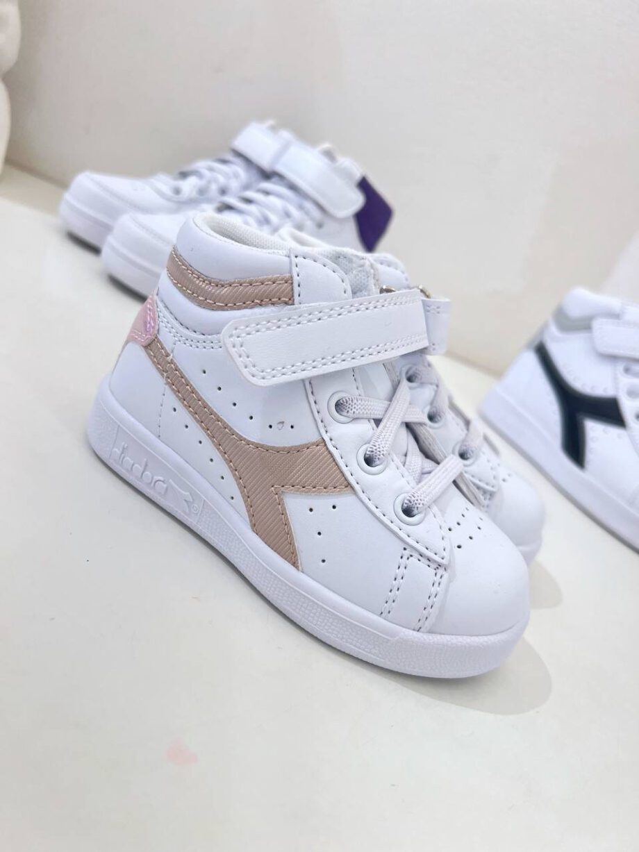 Shop Online Sneakers game high girl ps bianche e beige Diadora