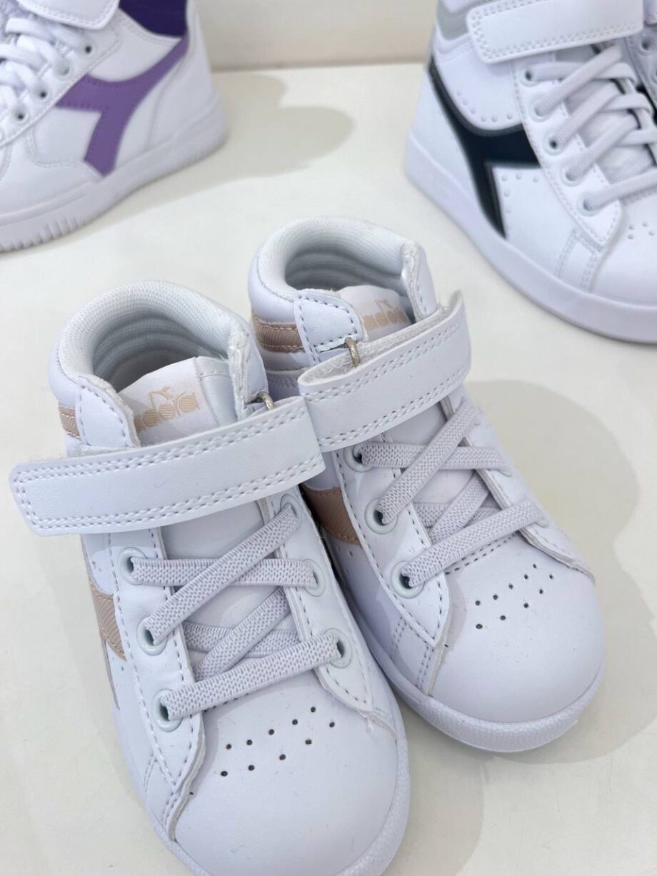 Shop Online Sneakers game high girl ps bianche e beige Diadora