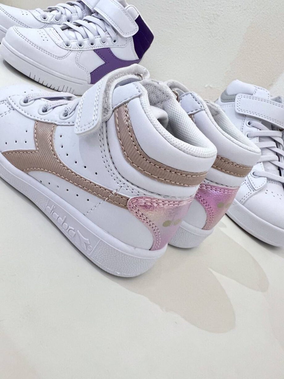 Shop Online Sneakers game high girl ps bianche e beige Diadora