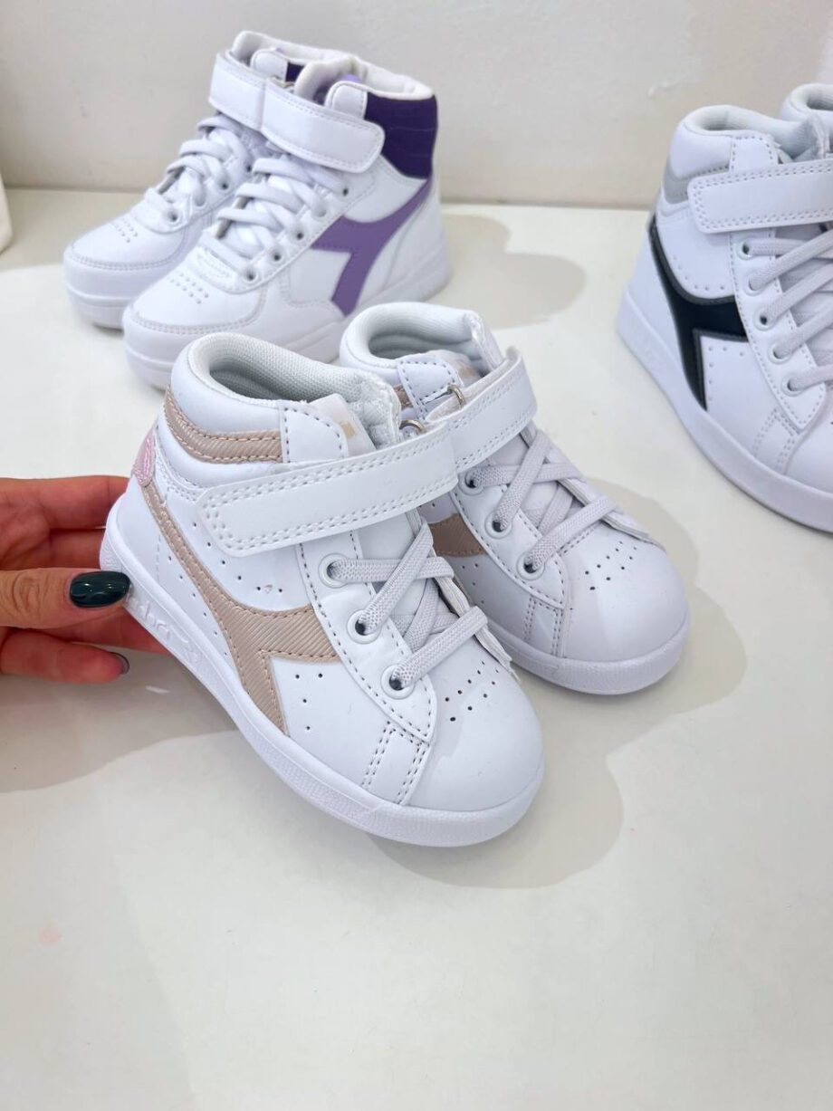 Shop Online Sneakers game high girl ps bianche e beige Diadora