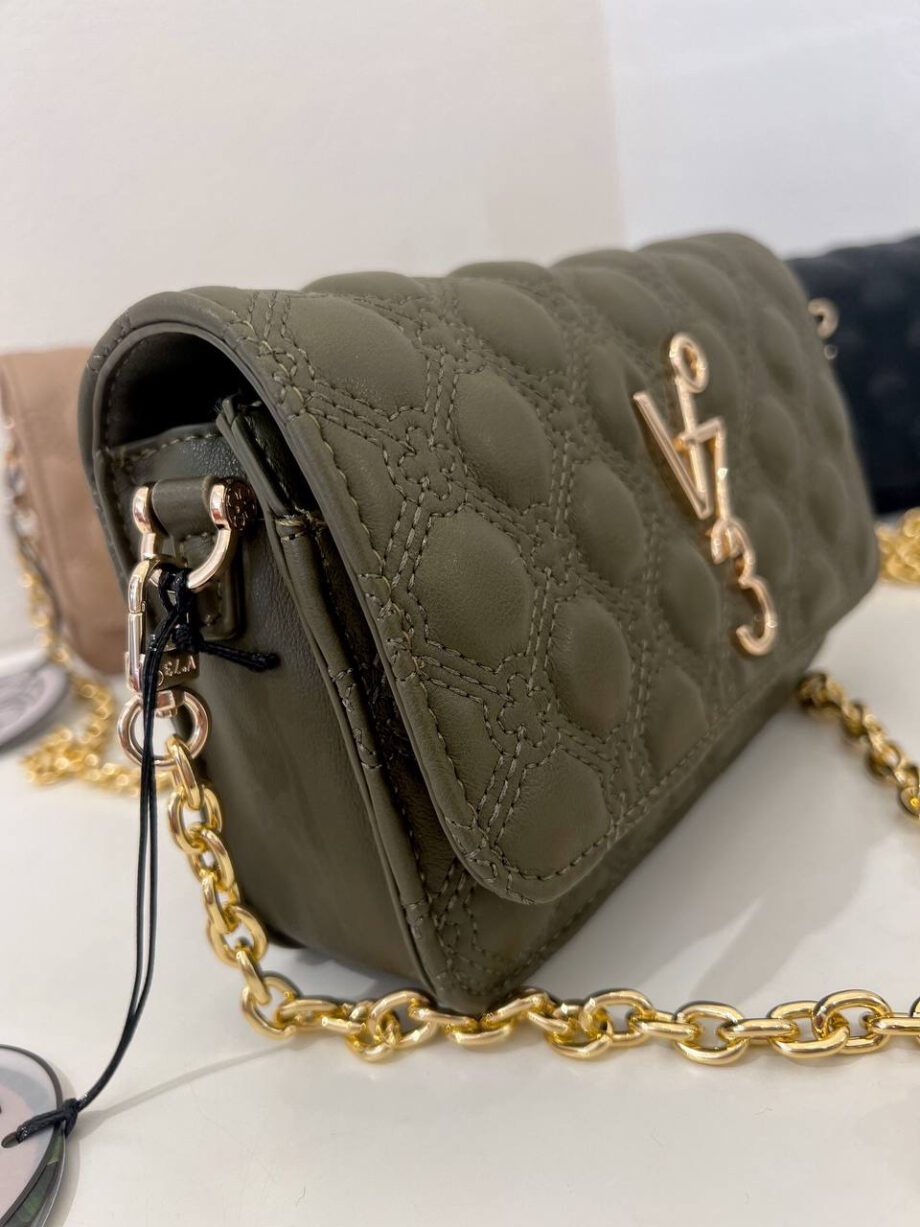 Shop Online Borsa pochette Eva matelassé verde militare V73