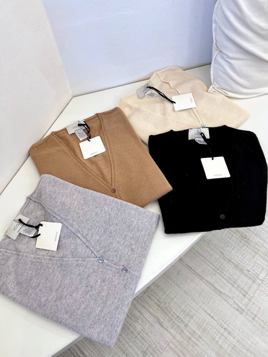 Shop Online Dolcevita smanicato grigio in cashmere Vicolo