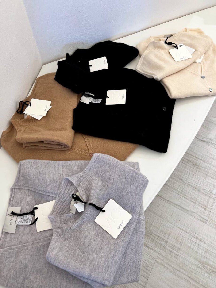 Shop Online Dolcevita smanicato grigio in cashmere Vicolo