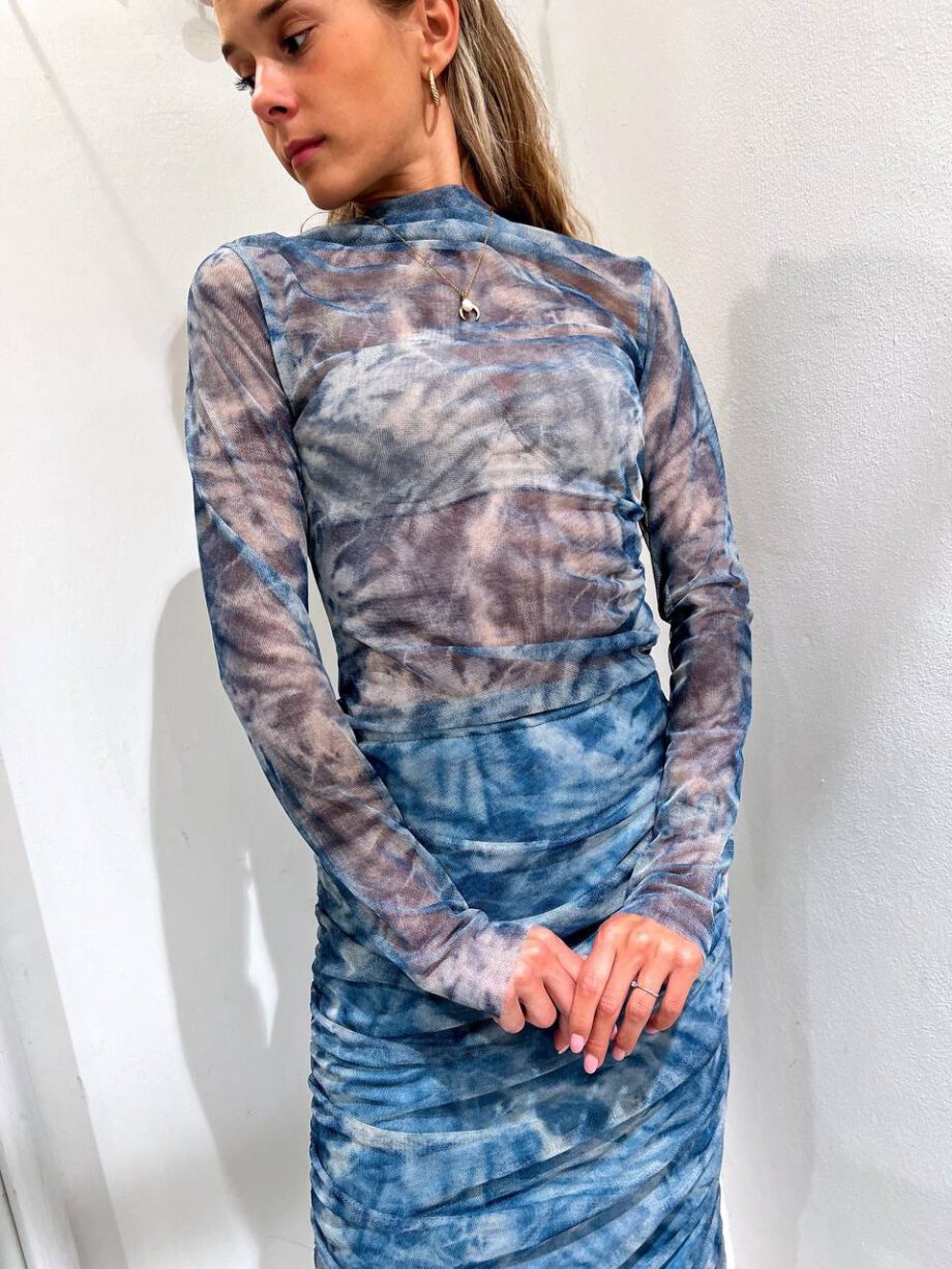 Shop Online Longuette in tulle sfumata azzurra HaveOne