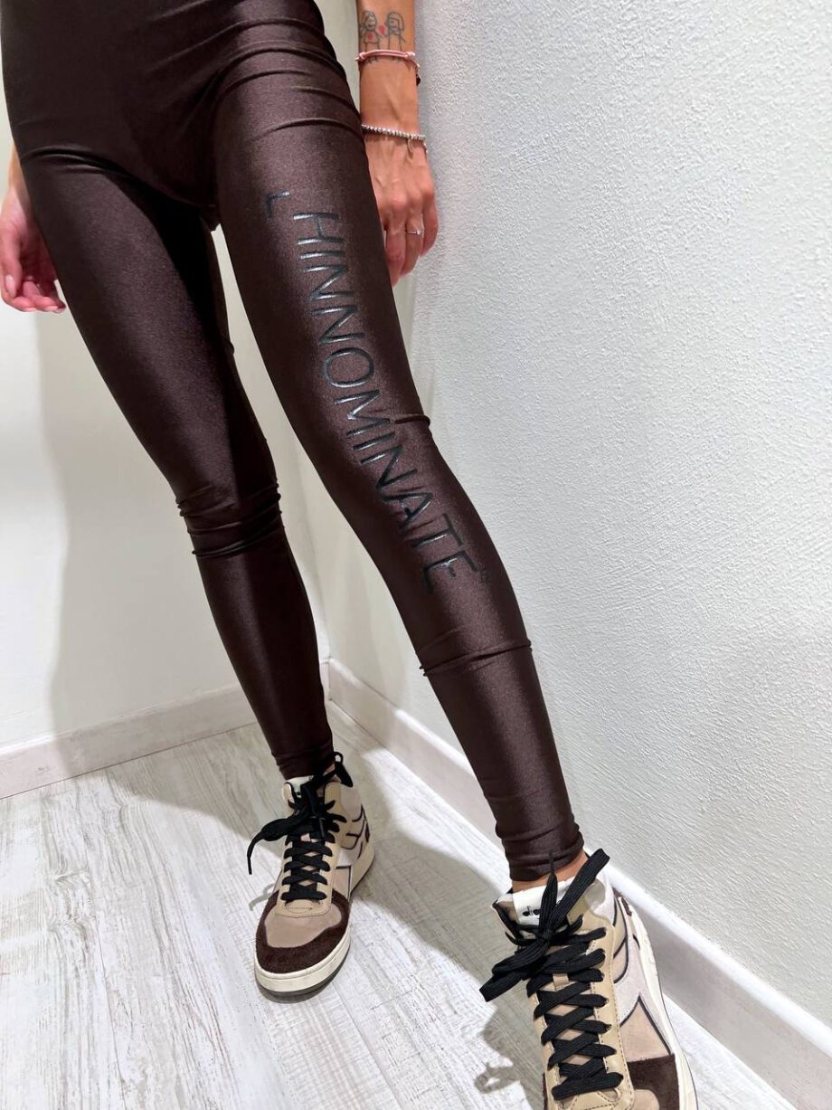 Shop Online Leggings sportivo moro in lycra Hinnominate