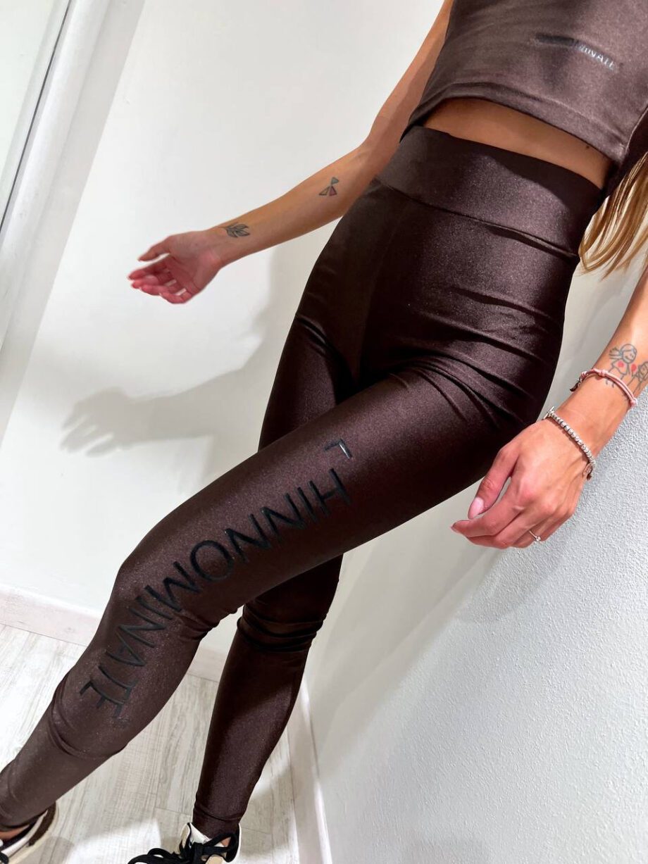 Shop Online Leggings sportivo moro in lycra Hinnominate