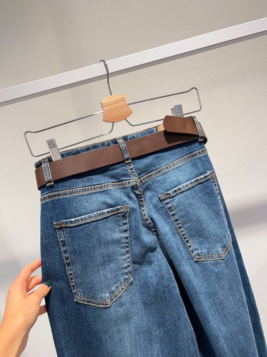 Shop Online Jeans scuro palazzo con cintura Souvenir