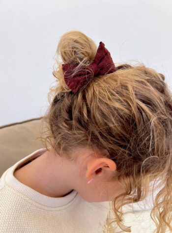 Shop Online Elastici per capelli fiocco bordeaux Lil' Atelier