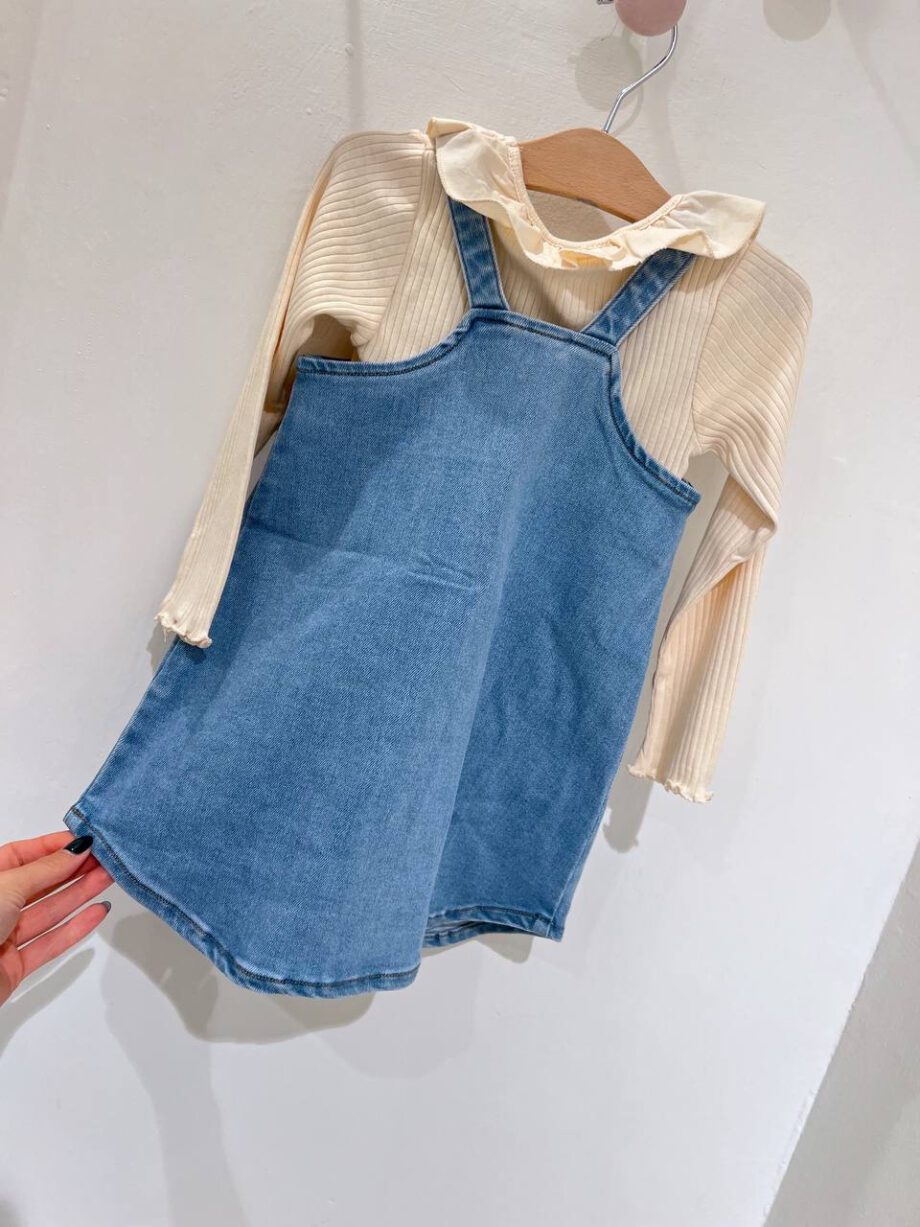 Shop Online Vestito salopette in jeans Lil' atelier