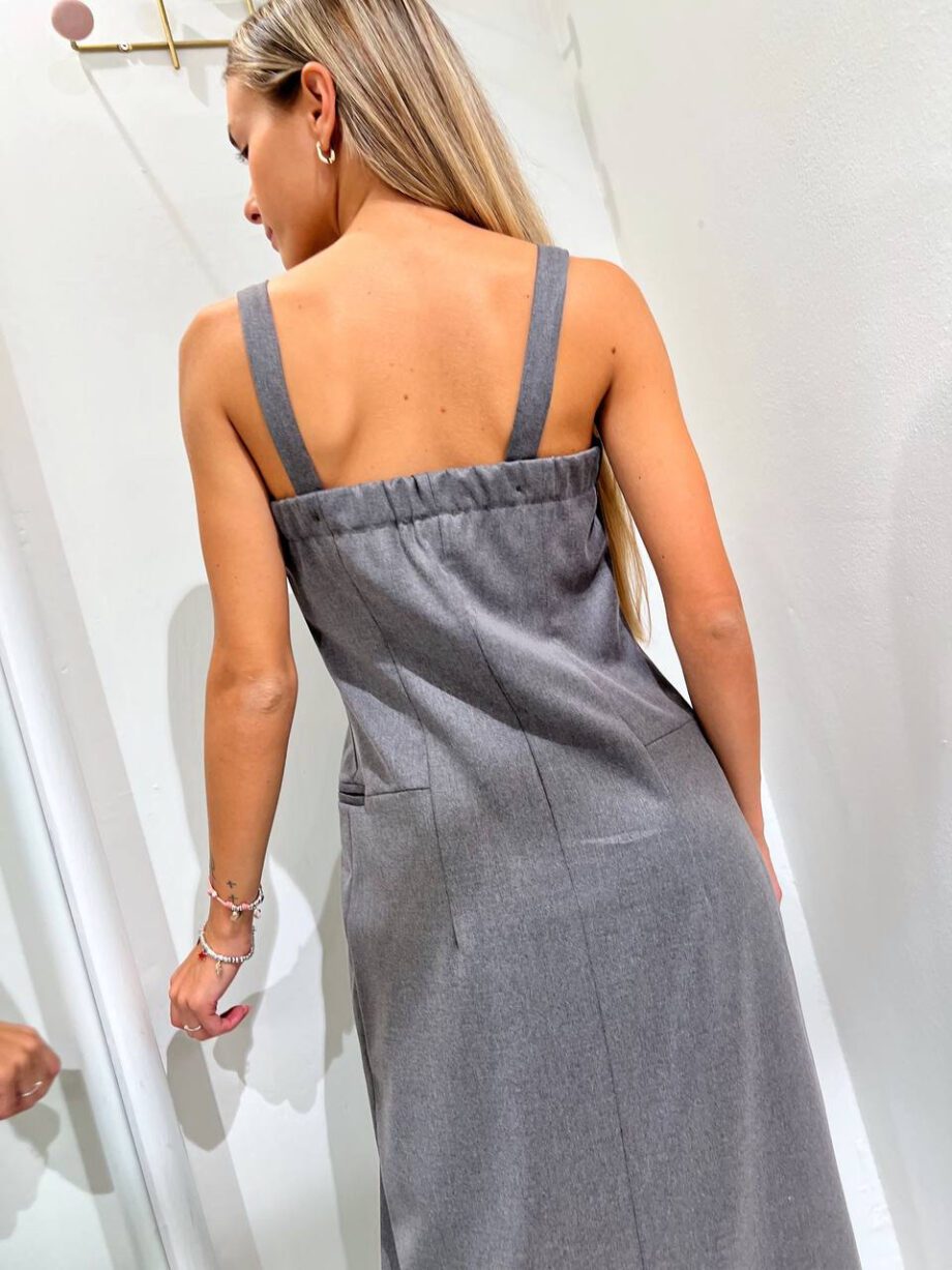 Shop Online Vestito lungo bustier grigio Vicolo