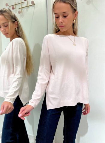 Shop Online Maglia nude con spacchetti in viscosa Kontatto