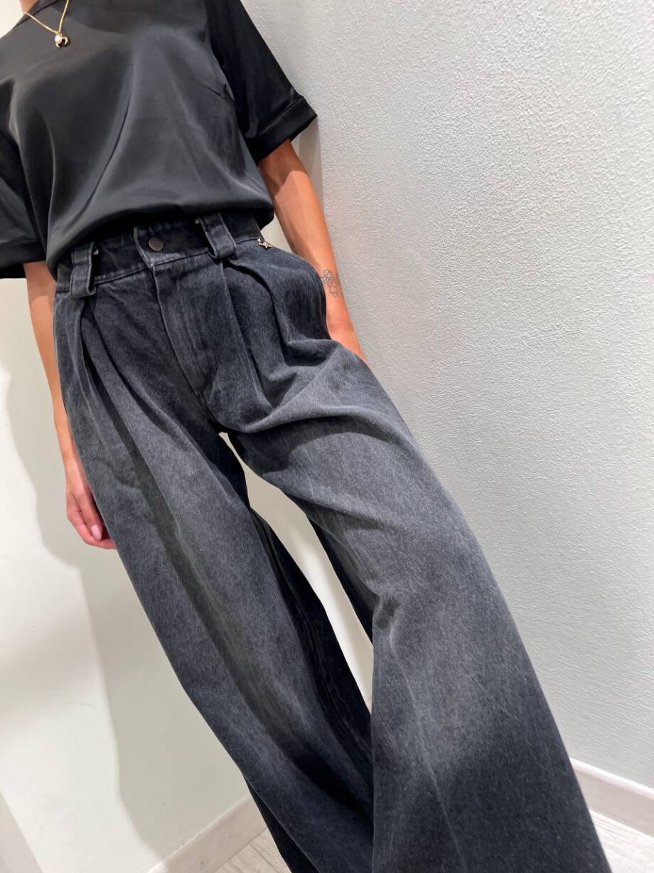 Shop Online Jeans palazzo ampio grigio Souvenir