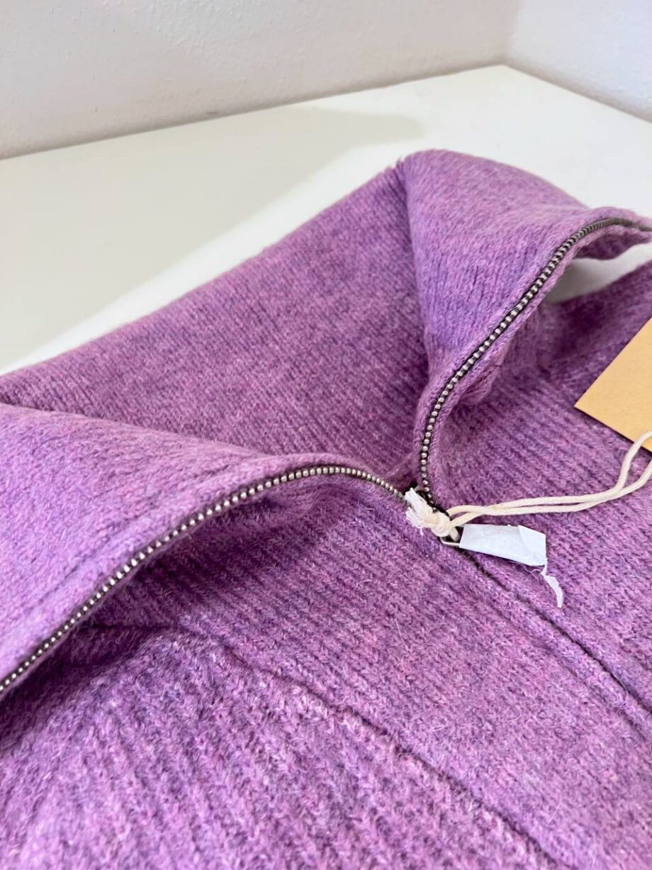 Shop Online Maglione lilla con zip Suncoo