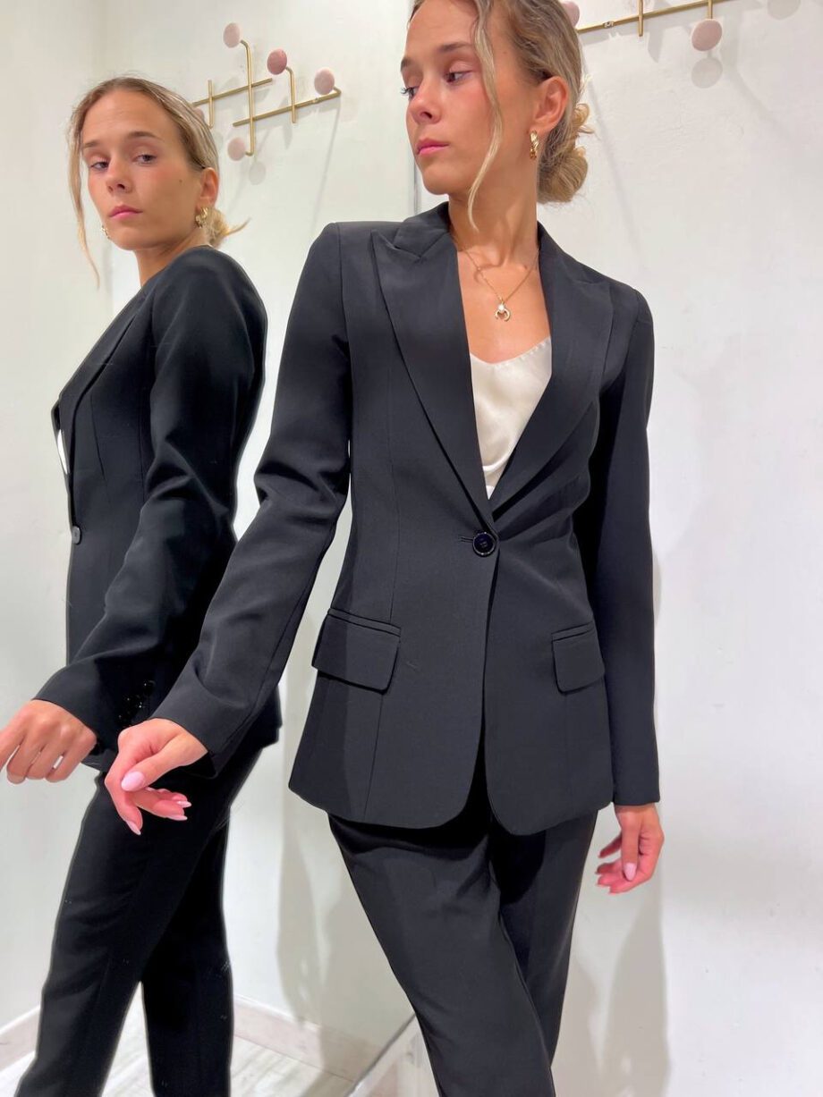 Shop Online Blazer nero un bottone avvitato Vicolo