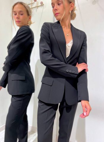 Shop Online Blazer nero un bottone avvitato Vicolo