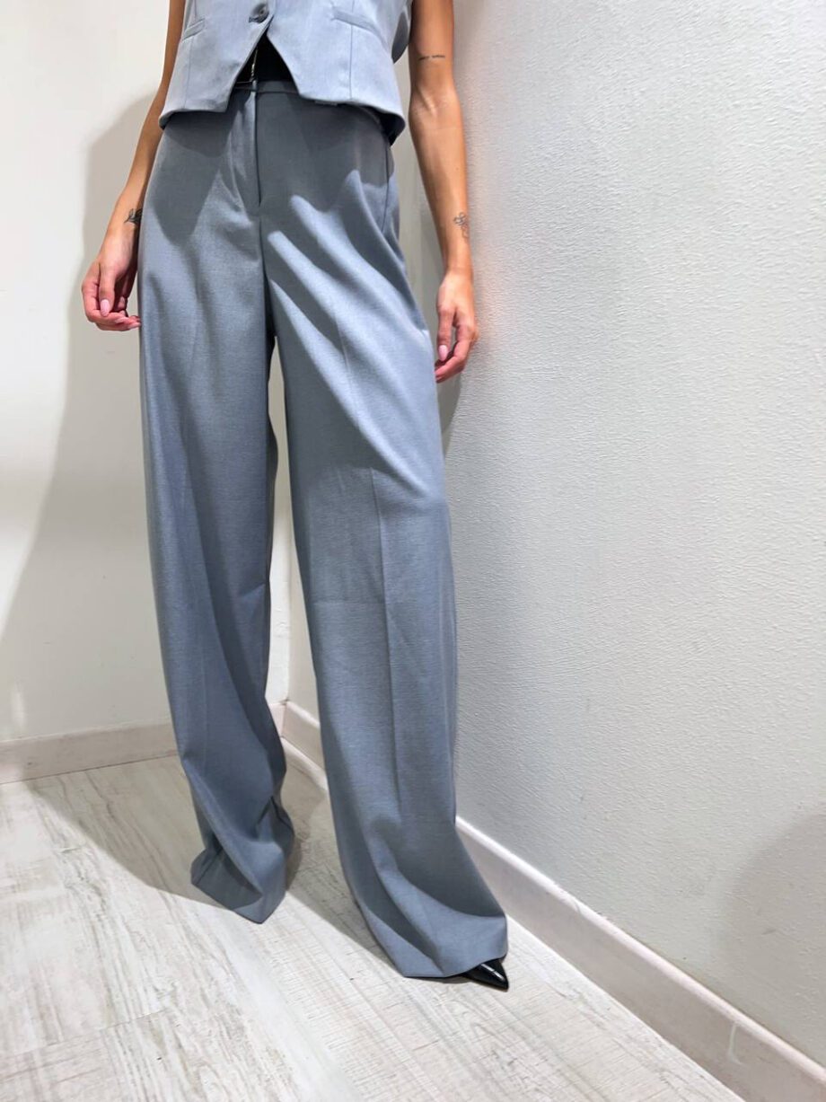 Shop Online Pantalone palazzo polvere con cintura HaveOne