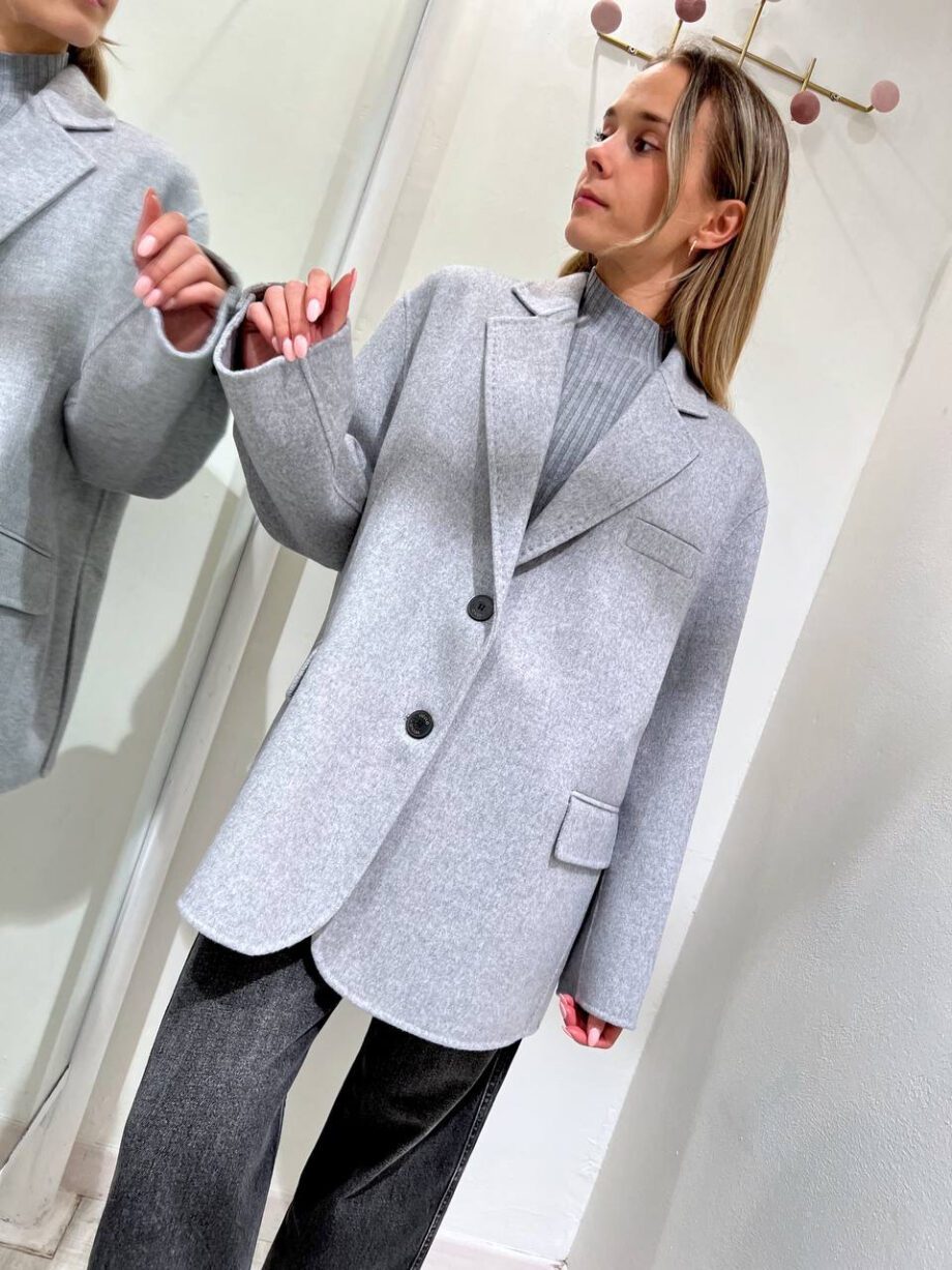 Shop Online Cappotto corto ovetto grigio Vicolo