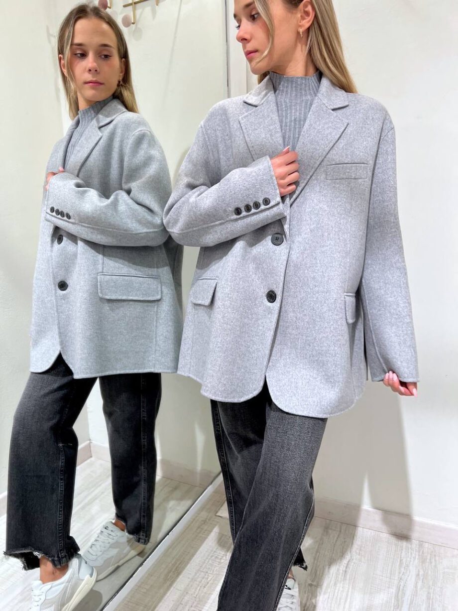 Shop Online Cappotto corto ovetto grigio Vicolo