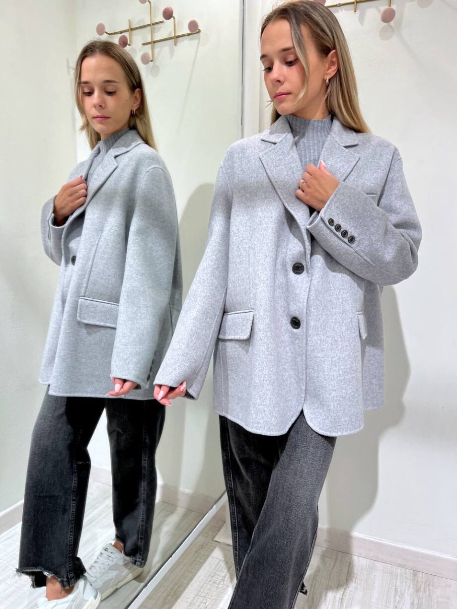 Shop Online Cappotto corto ovetto grigio Vicolo