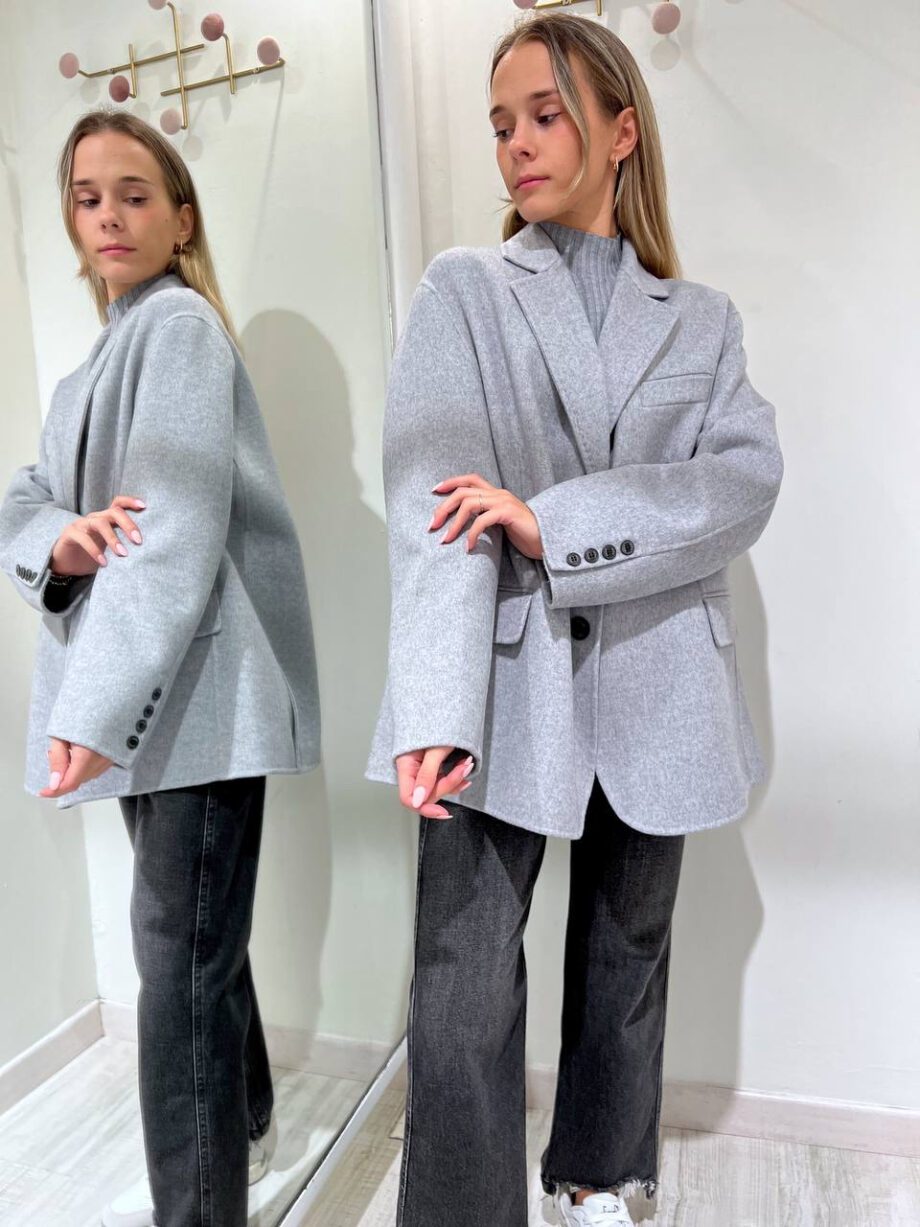 Shop Online Cappotto corto ovetto grigio Vicolo