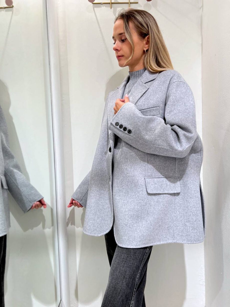 Shop Online Cappotto corto ovetto grigio Vicolo