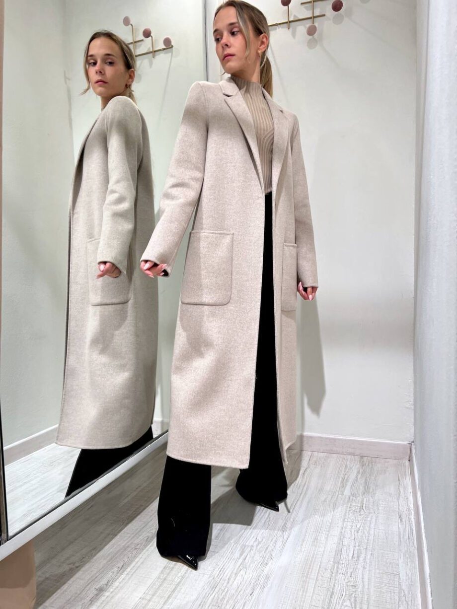 Shop Online Cappotto lungo un bottone tortora Vicolo