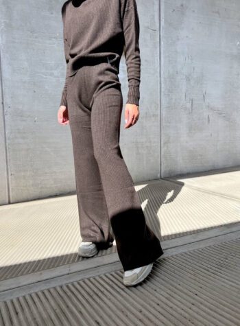 Shop Online Pantalone in maglia moro a costine Hinnominate