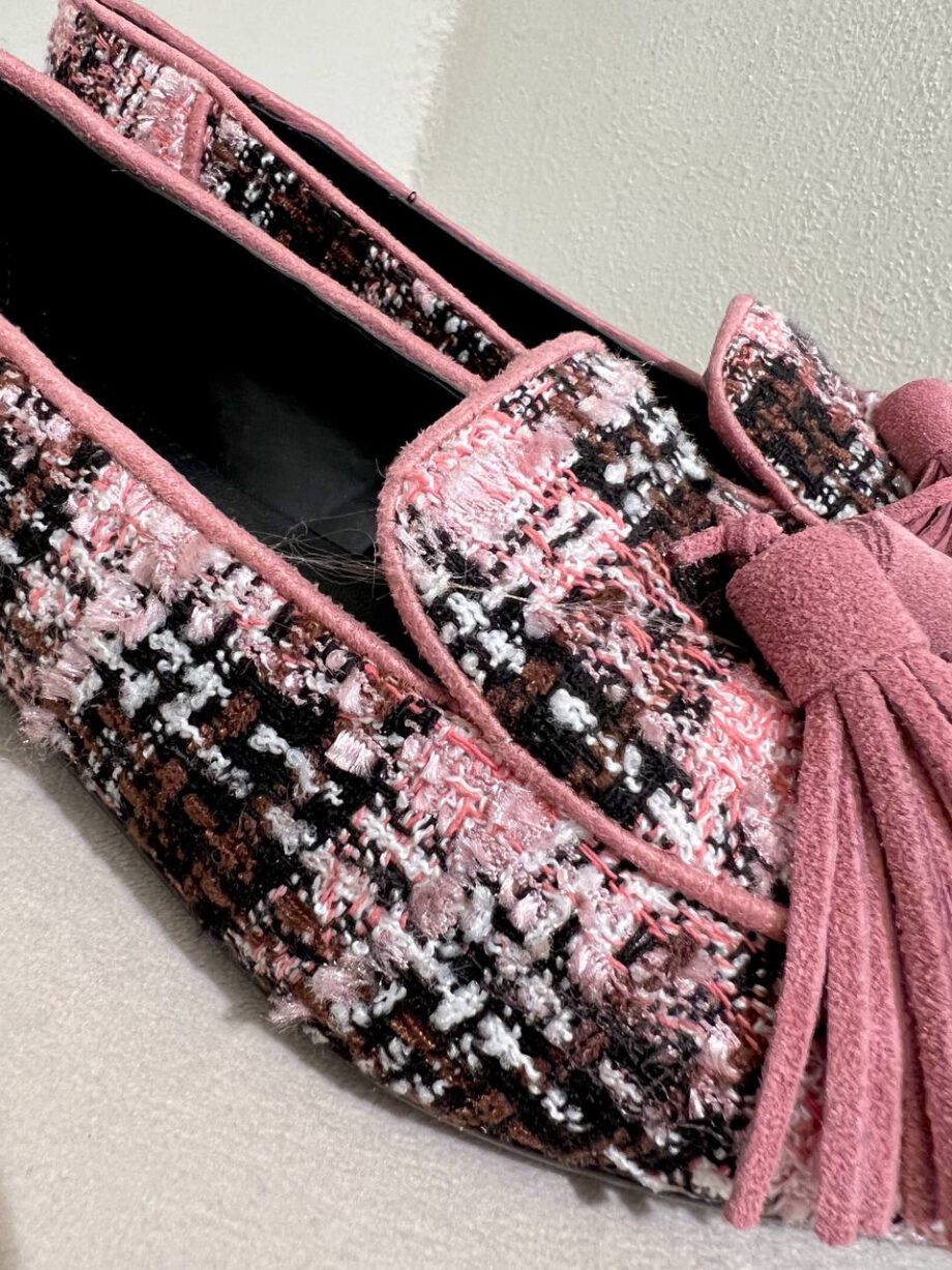 Shop Online Ballerina in tweed con napping rosa Ovyé