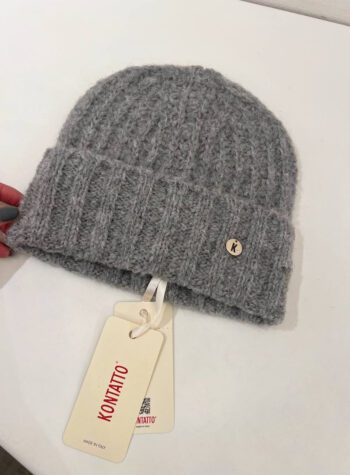 Shop Online Cappello cuffia grigia con rovescia Kontatto