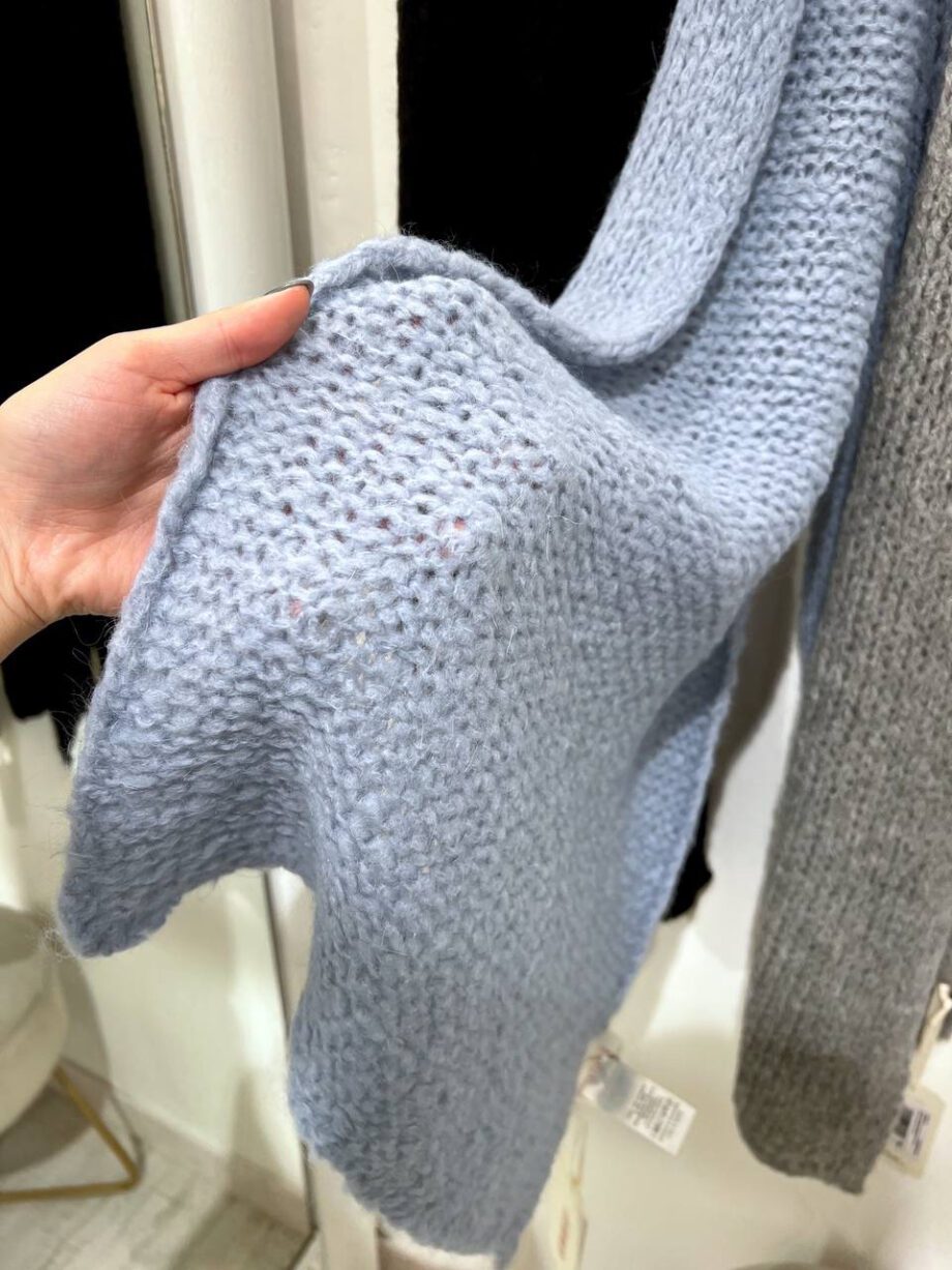 Shop Online Sciarpa in maglia grossa azzurra Kontatto