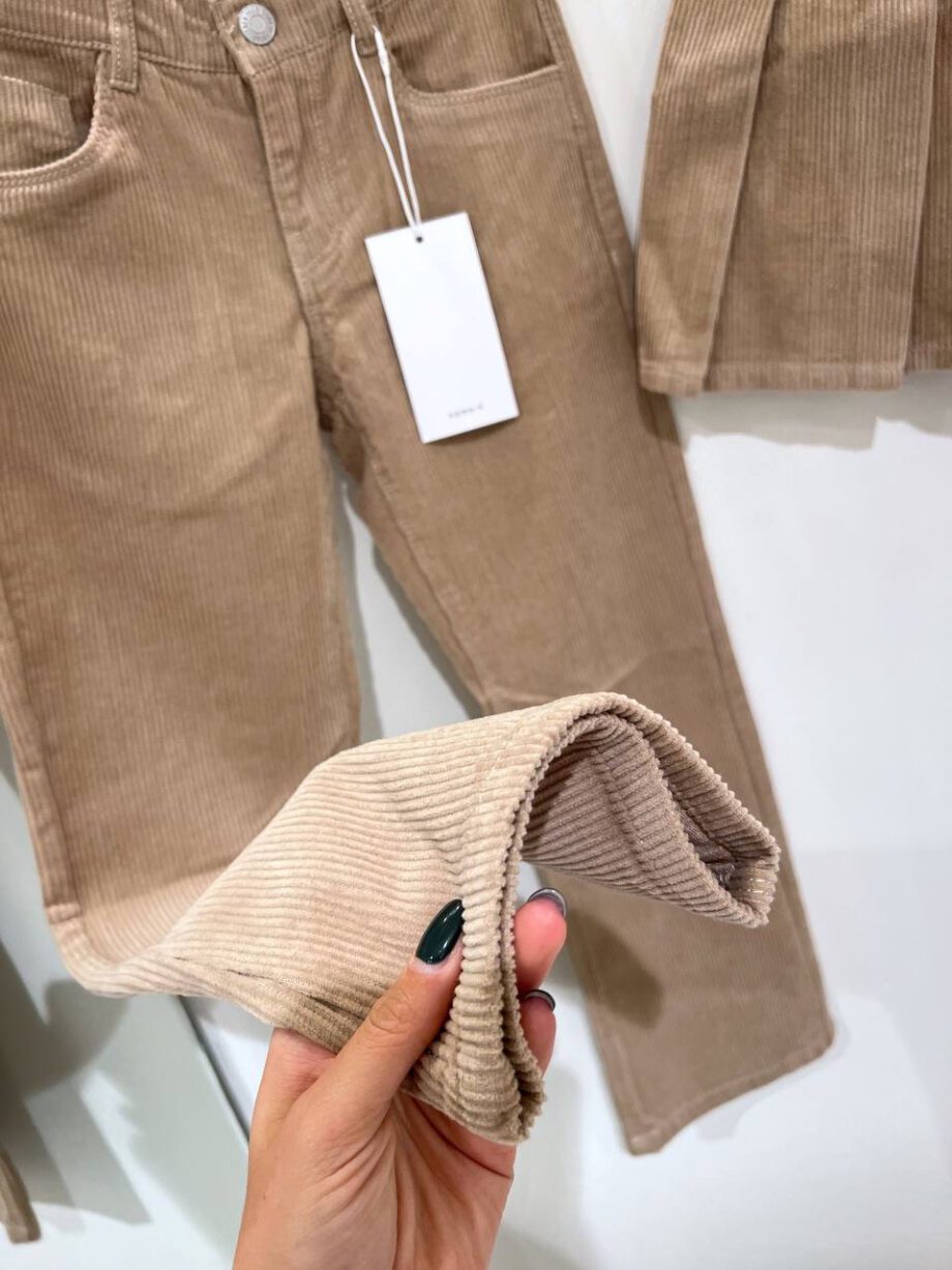 Shop Online Pantalone dritto beige in velluto Name it