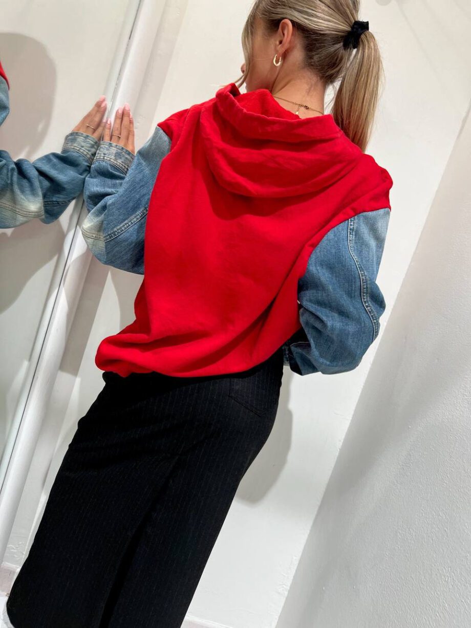 Shop Online Felpa oversize vintage rossa HaveOne