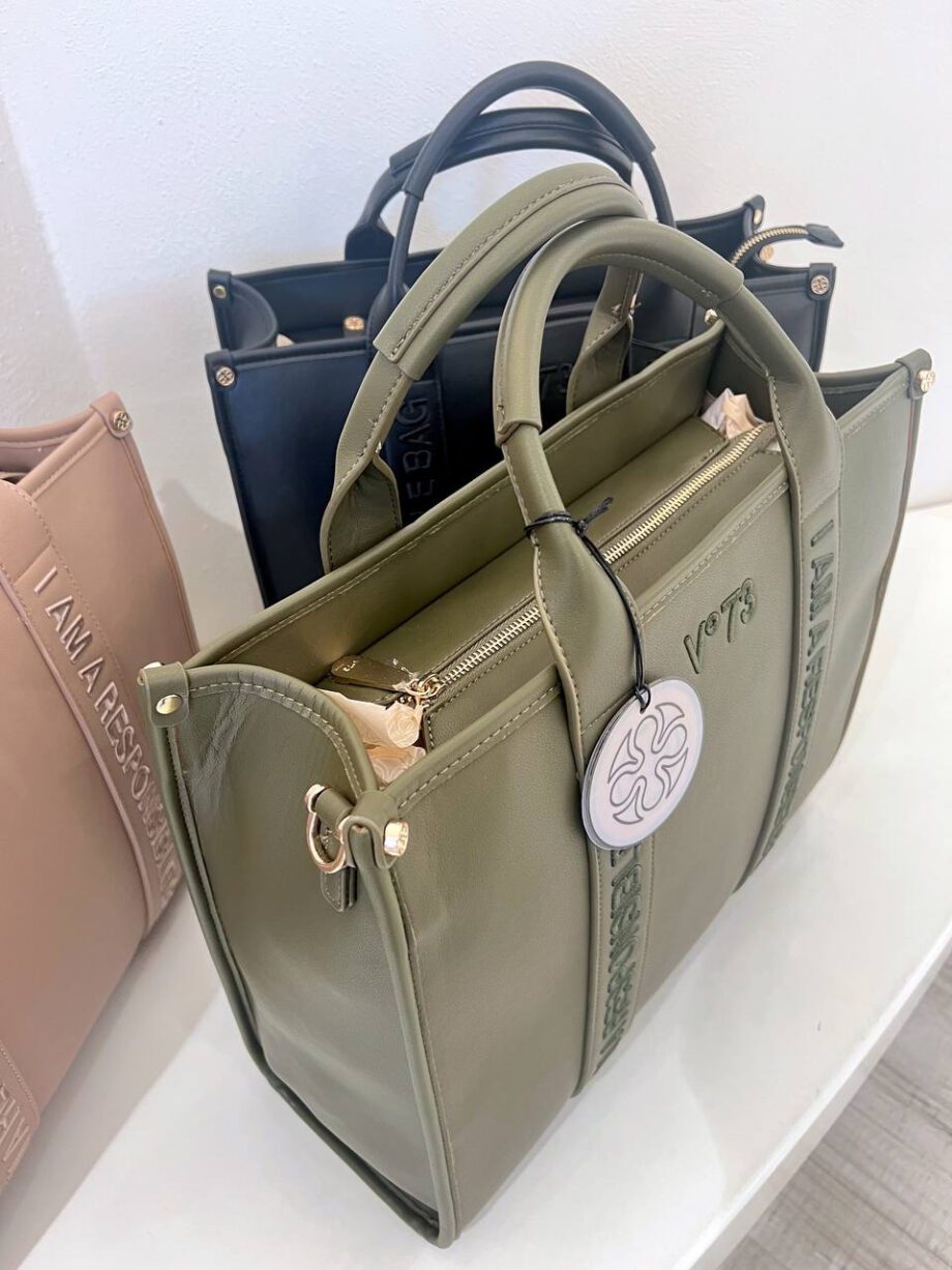 Shop Online Borsa maxi shopper Echo verde militare V73