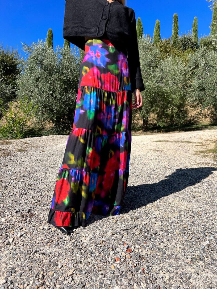 Shop Online Gonna lunga Carrie balze multicolore Mar De Margaritas