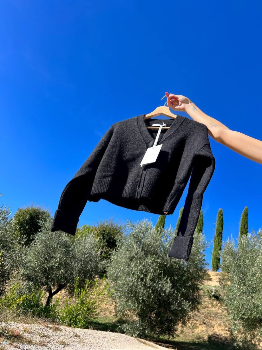 Shop Online Cardigan corto nero Mar De Margaritas