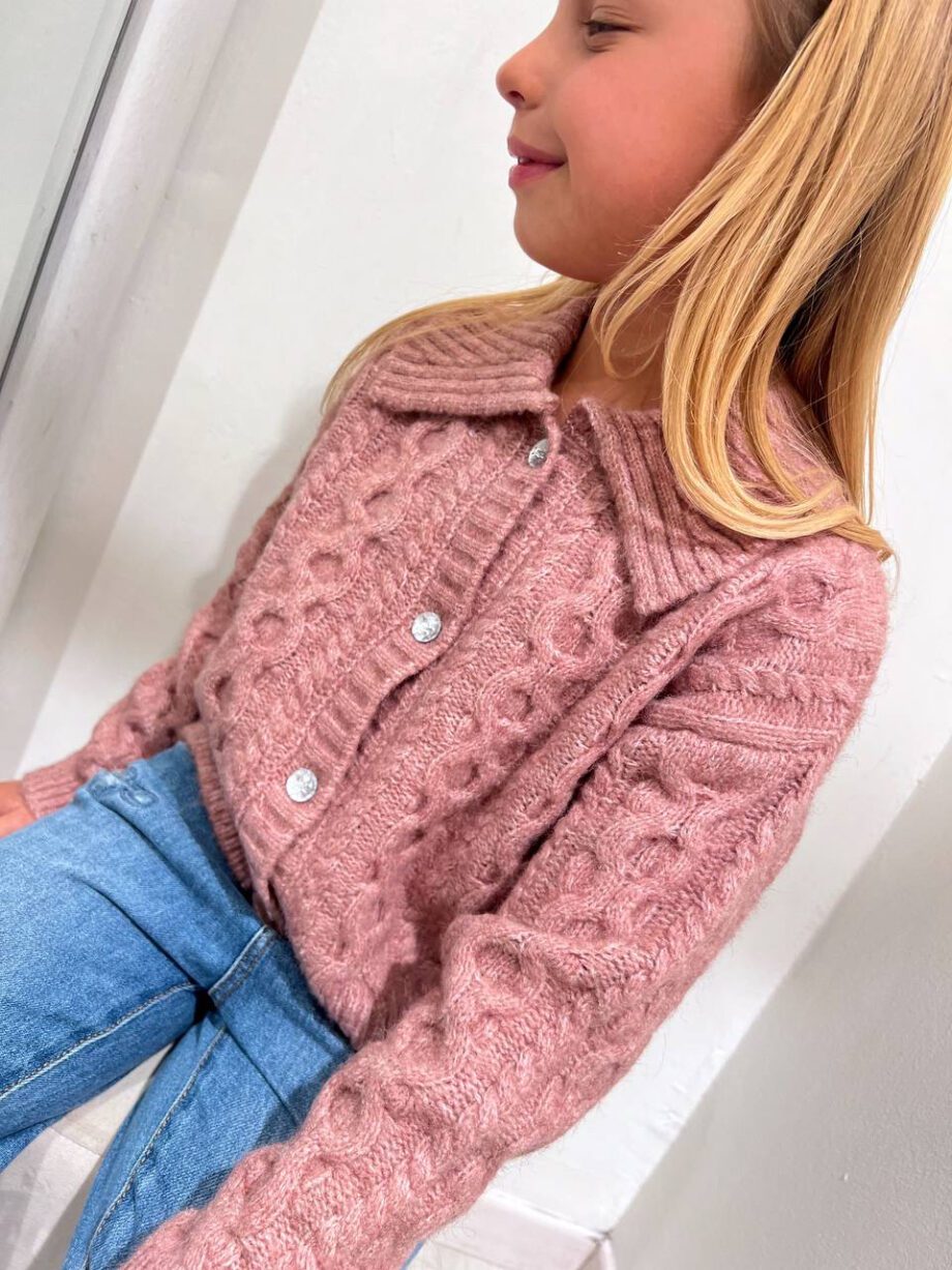 Shop Online Cardigan rosa antico bottone gioiello Name it