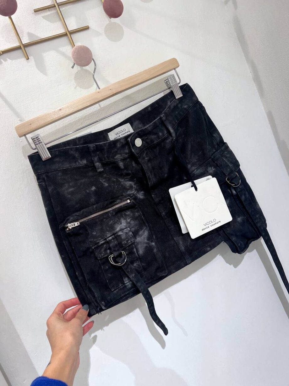 Shop Online Minigonna cargo in jeans slavato Vicolo