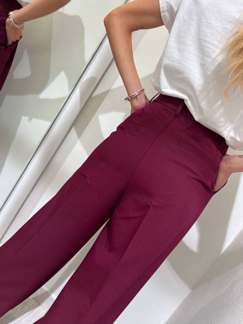 Shop Online Pantalone wide leg vinaccia Vicolo