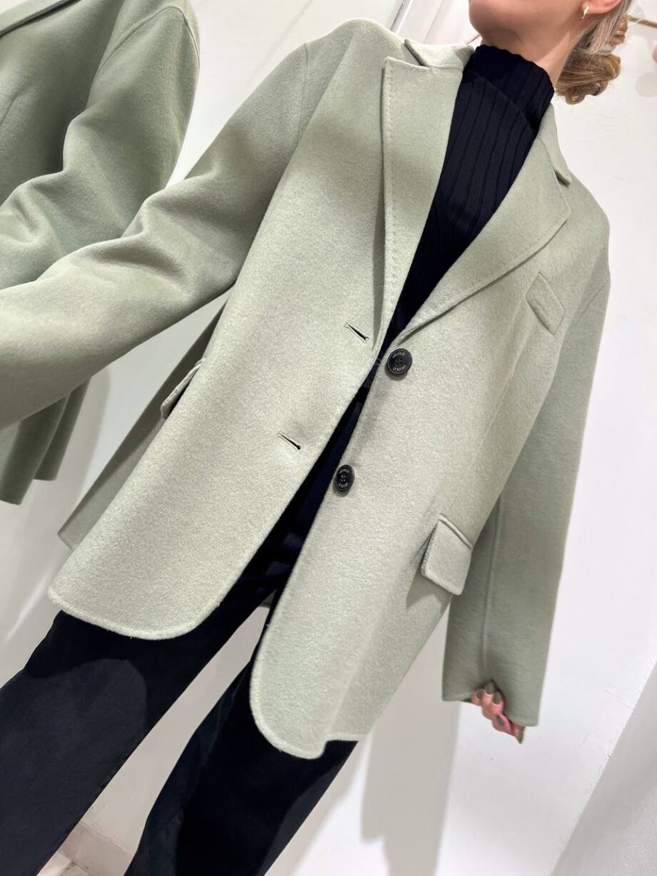 Shop Online Cappotto corto ovetto verde salvia Vicolo