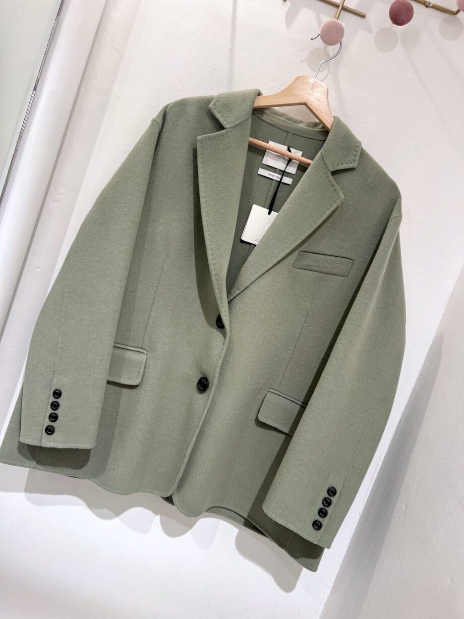 Shop Online Cappotto corto ovetto verde salvia Vicolo