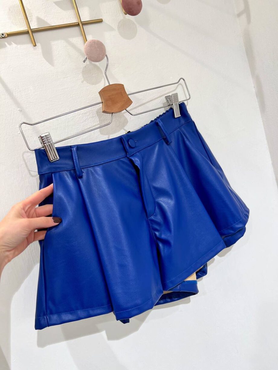 Shop Online Short Garda bluette in ecopelle Odì Odì